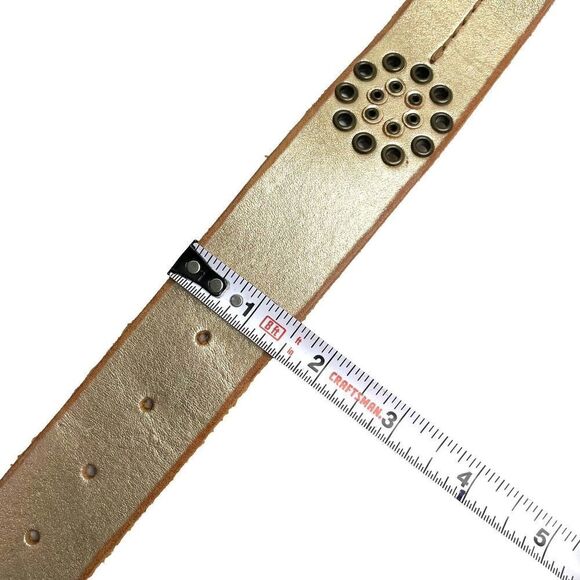 AE American Eagle leather studded belt sz‎ M western boho - Picture 8 of 8